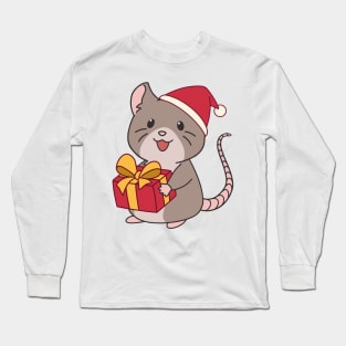 Christmas rat Long Sleeve T-Shirt